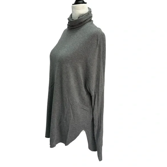Kit & Ace Grey Jersey Pullover Long Sleeve Turtleneck Tunic Top Size  6 - Picture 4 of 10